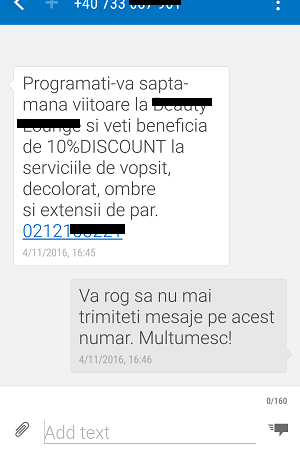 Nu raspund la numere necunoscute. Daca vreti sa vorbim trimiteti mail.