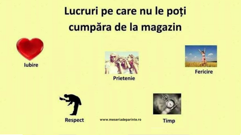 Lucruri pe care nu le poti cumpara de la magazin