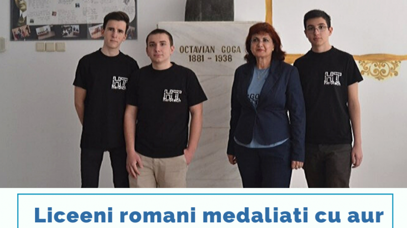 Liceeni romani medaliati cu aur la Olimpiada Geniilor din SUA