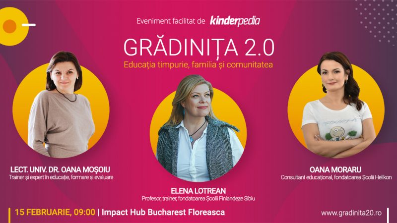 Gradinita 2.0: Grădinița 2.0: Educația timpurie, familia și comunitatea. Editia 2020