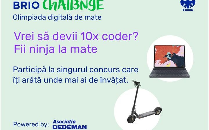Inscrie-ti copilul la Brio Challenge, olimpiada digitala de MATE