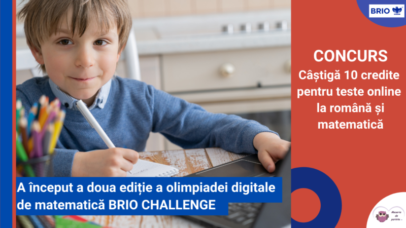 A început a doua ediție a olimpiadei digitale de matematică, BRIO CHALLENGE + CONCURS