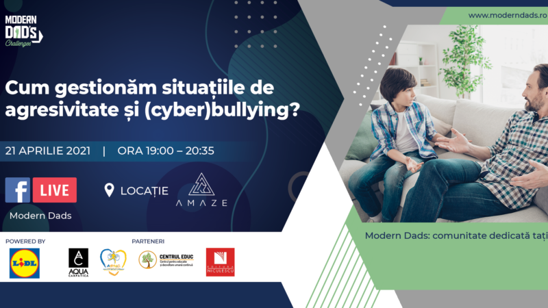Va invitam la un nou eveniment pentru parinti: “Cum gestionez situatiile de agresivitate si de (cyber)bullying?”