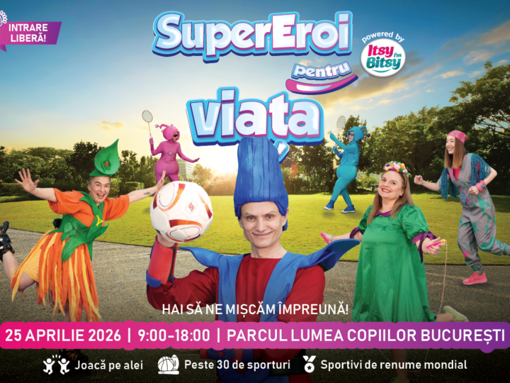 Copiii redescoperă mișcarea în aer liber la SuperEroi pentru Viață 2026