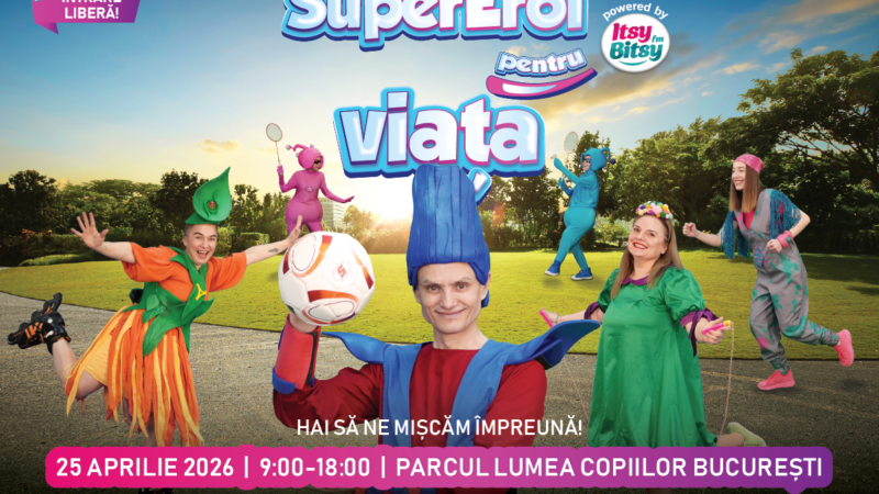 Copiii redescoperă mișcarea în aer liber la SuperEroi pentru Viață 2026